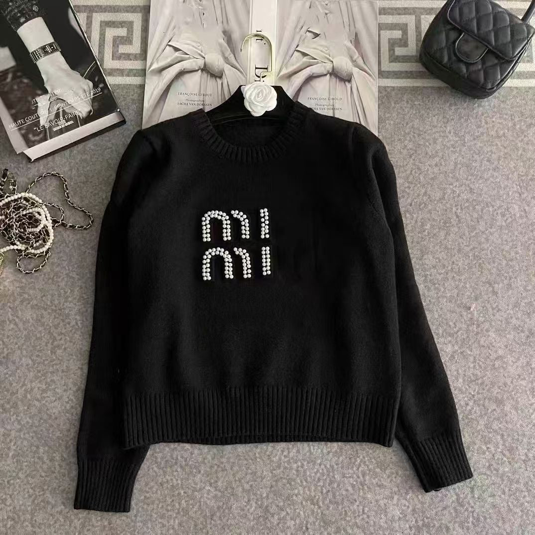 Designer sweater women womens sweater round collar Pullover Sweater Autumn and winter new colorful stripe embroidery tiger Knitted Top loosesweater