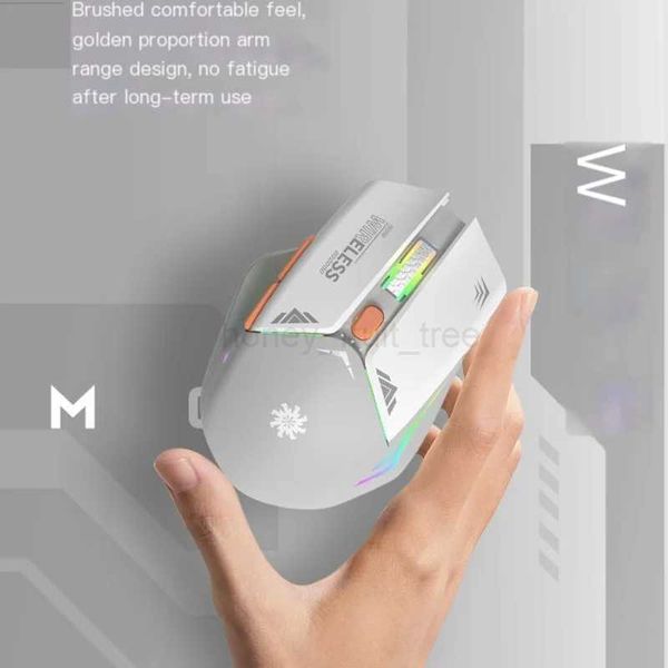 Bluetooth Gaming Mouse Adjustable RGB Backlit Wireless Optical Rechargeable Mause Ergonomic USB Computer Mice For PC Laptop MacM240725