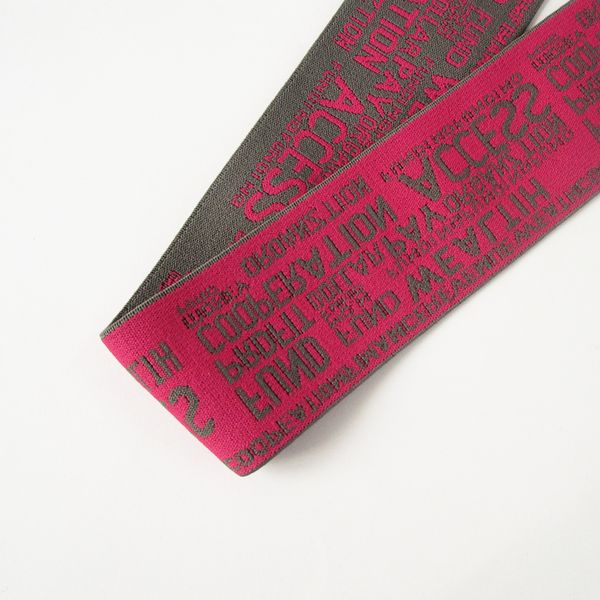 5cm Elastic Band Jacquard Rubber Webbing Classic Pattern Letter Elastic Belt for Clothing Trousers Sewing Supplies 1 Meter