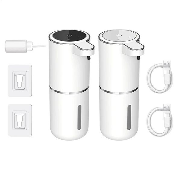 380ml Touchless Liquid Soap Dispenser Foam USB Wall Mounted Smart Display Automatic Infrared Sensor Dispensers Hand Washer 241223