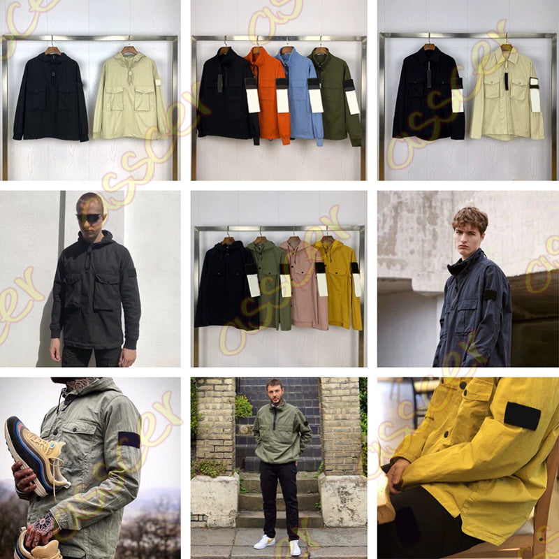 Designer Mens Jacket Men Cargo Jacket Fashion Men Womens Multi-pocket Armband Coat Long-Sleeved Drawstring Hooded Jacket Outerwear Asian Size