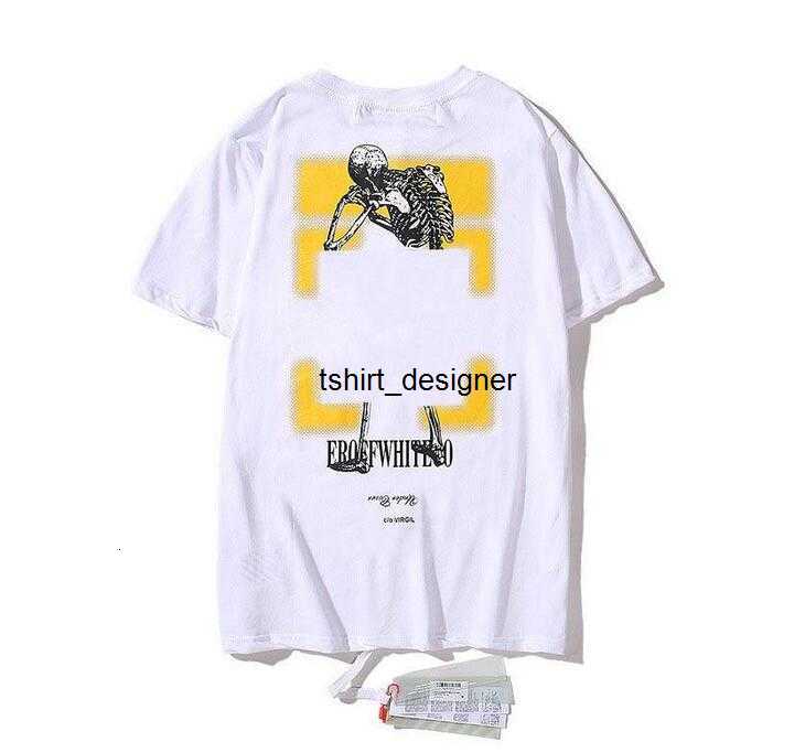 Men&#039;s jacket 16QV Fashion Tops Sports Tshirt Summer Designer Offs White t Shirts Luxury Cotton Loose T shirts Casual Short Sleeves Oil Painting