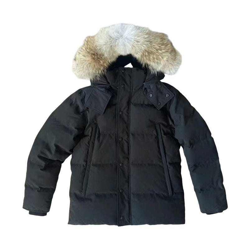 Designer Winter Jacket Womens Puffer Women Coat Down Designer Real Big Wolf Fur Overcoat Clothing Casual Fashion Style Outerwear Parka