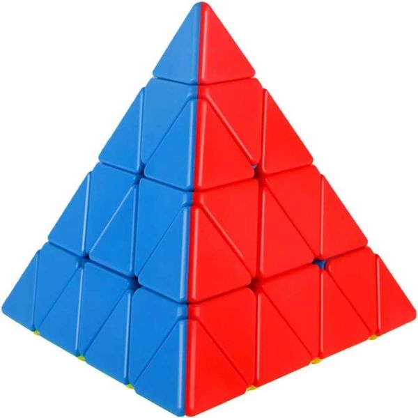 ShengShou 4x4 Pyraminx Pyramid Triangle Magic Cube Speed Puzzle Cube Stickerless 4 Layers Triangle Jinzita CubeXJ241221