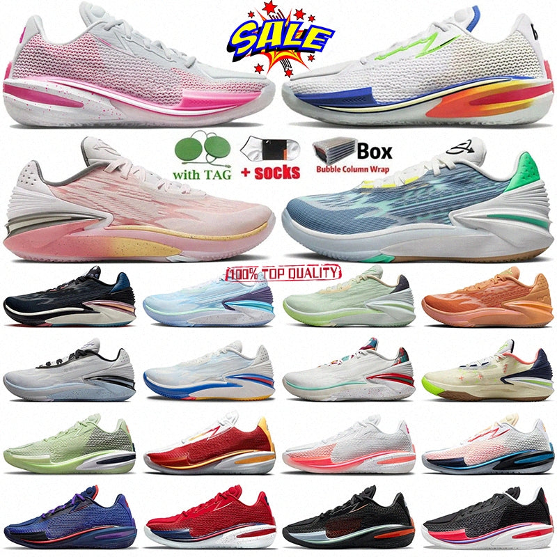 high quality Zoom GT Cut 2 Cuts 1 basketball shoes for men women Ghost Black Hyper Crimson Team USA Think Pink Black White Cutsneakers trainers spor