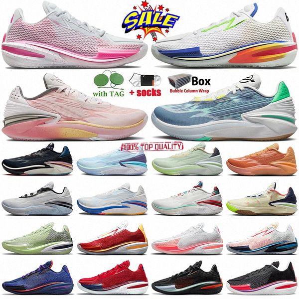 high quality Zoom GT Cut 2 Cuts 1 basketball shoes for men women Ghost Black Hyper Crimson Team USA Think Pink Black White Cutsneakers train