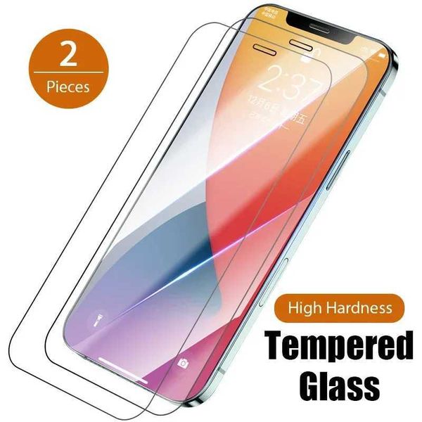 New Arrival 2PCS tempered glass suitable for iPhone 11 16 15 14 13 12 Pro Max Mini XR X XS SE2020 22 screen protector suitable for iPhone 7