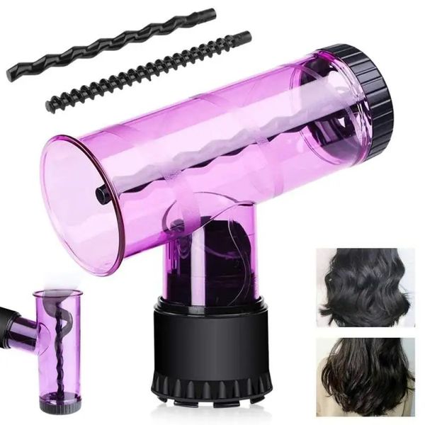 Hair Dryer Curls Diffuser Wind Spin Roller Automaticr With 2 Curl Sticks Hair Curler Styling Tool Curly Drying Blower Tools