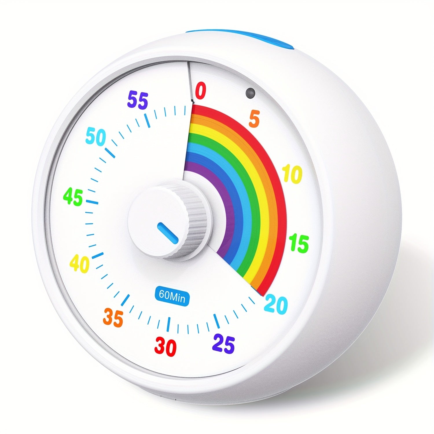 TEMU Visual Timer, Countdown In Classroom, Office, Kitchen, Desktop Timer Time Manasynthetic Gemstoneent Tool, Silent Operation, Tomato Timer Rainbow