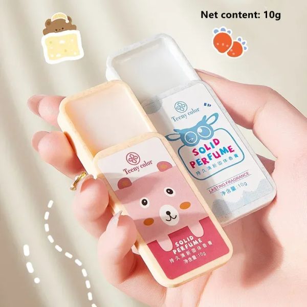 Milk Fruits Light Fragrances Solid Perfume Women Men Mini Portable Mild Lasting Aroma Deodorant Fragrances Balm Antiperspirants