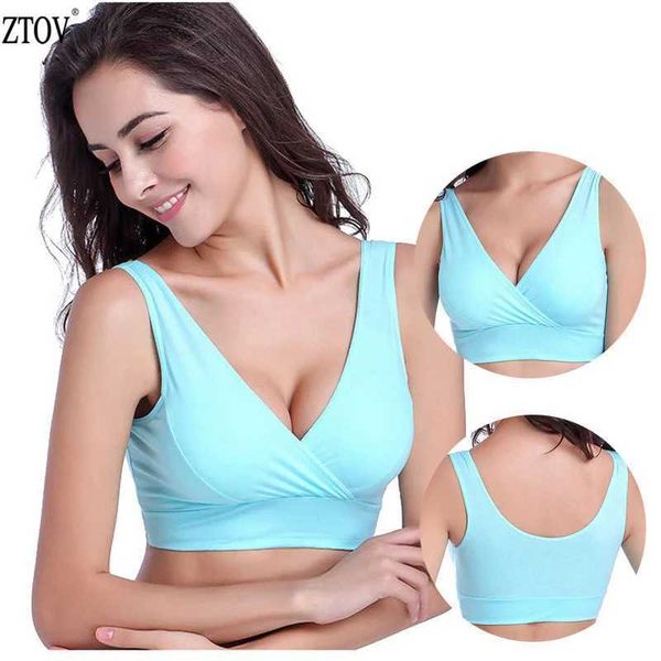 Maternity Intimates ZTOV Cotton Breastfeeding Maternity Bra Sleep Care Bra Used for Feeding Maternity Care Underwear Sizes M-L-XL-XXXL H2411