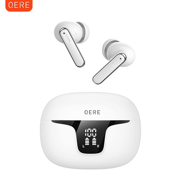 QERE E60 ANC Active Noise Cancellation TWS Earphone True Stereo Waterproof Gaming In Ear Earphones Sport Headset Wireless Headphones Wireles