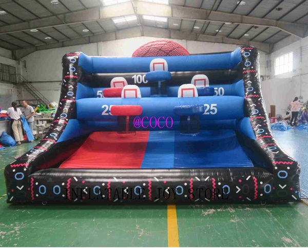 activities 4x3m inflatable basketball hoop games Outdoor tossing sport game for kids and