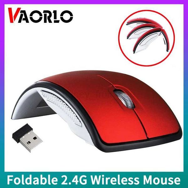 VAORLO 2.4G Wireless Mouse Mini Foldable Travel USB Receiver Mouse Optical Ergonomic Folding Ultra-Thin Mice For PC Laptop GamerM240725