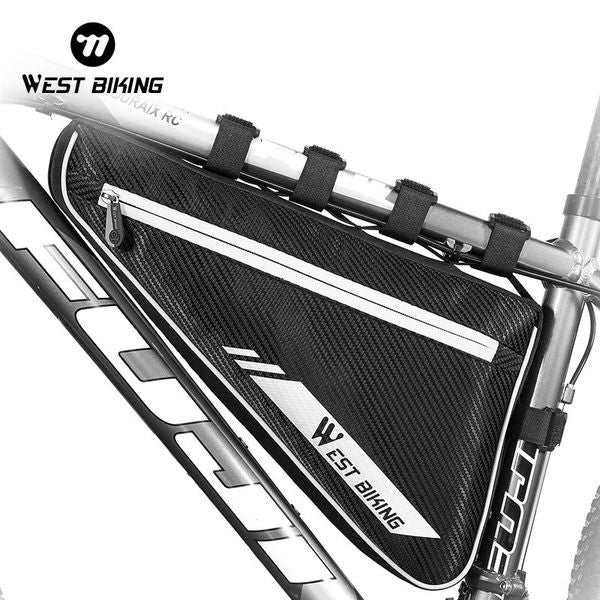 WEST BIKING 4L large capacity bicycle bag rainproof triangular frame bag MTB road bicycle repair tool Pannier bicycle accessories 241125