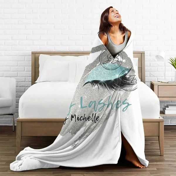 Your Picture Blanket Cover Coral Fleece Plush Customized DIY Print on Demand Dropshipping Warm Throw Blankets for Bed BedspreadXJ241111