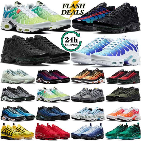 TN PLUS TNS Running Shoes Designer de 25º aniversário Fr Toggle Utilitário Homens Mulheres Triplas Black Branco Metálico Prata Reflexivo Men