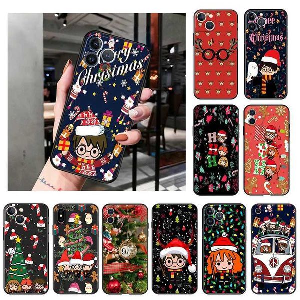 Matte phone case suitable for iPhone 16 Plus 15 14 13 12 11 Pro Max Mini 7 8 XR 16 Pro XS Harries Wand Potters black soft cover Y240928