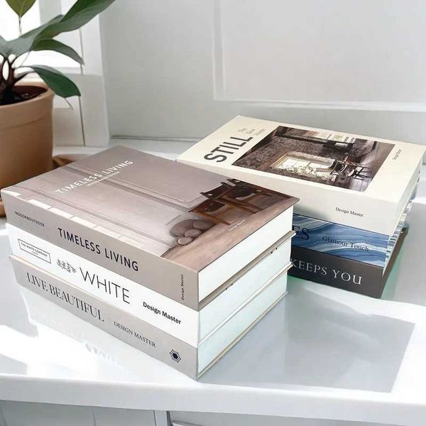 Luxury Home Decor Fake Book Storage Box Decorative Books Designer Coffee Table Books Bedroom Shooting Prop Fashion Magazine BohoXJ240828