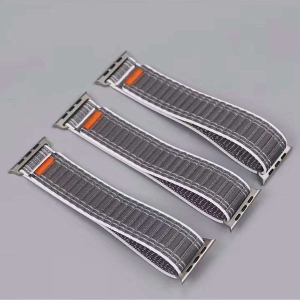 New Adjustable Smartwatch Strap Breathable Nylon Fabric Loop Sport Watchband for Apple Watch
