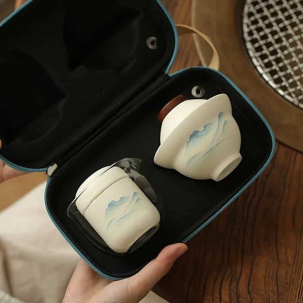 Teaware Sets Tea set lid bowl quick cup with teapot Saigon cup travel tea set outdoor portable Q241010