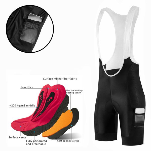 Fualrny Bicycle Bib Shorts Cycling Man Lycra Bretelle Overalls Men Chamois Braces Bike Tights Male Ciclismo Biker ClothingXJ241214