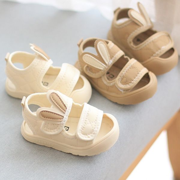 Toddler Sandals with Headband, Baby for Boys Girls, 2024 Summer Soft Sole Anti-Kick Beach Shoes