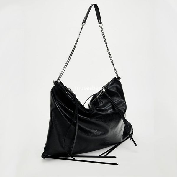 High quality PU womens bag student large capacity chain shoulder bag fAshionable luxurious high-quality leisure travel handbagX240827