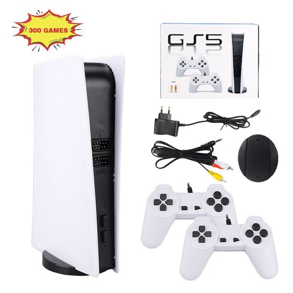 Game Station 5 USB Wired Video Console Built-in 300 Classic Games 8 Bit GS5 TV Consola Retro Handheld Game Player AV Output With Double Game
