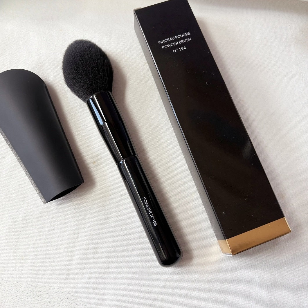 PINCEAU POUDRE Powder Brush No. 106 Black Professional Classic Tapered Medium Powder Blush Bronzer Makeup Brush