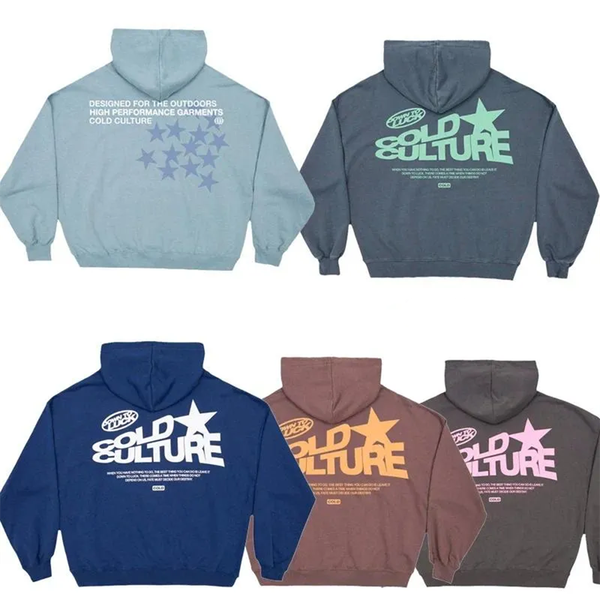 Designer Men's Capuzes Cultura Cold Edição Última edição Doubil- Lados Print Sports Sports Irmão Gothic Grande T-shirt Street Top Y2K Roupas