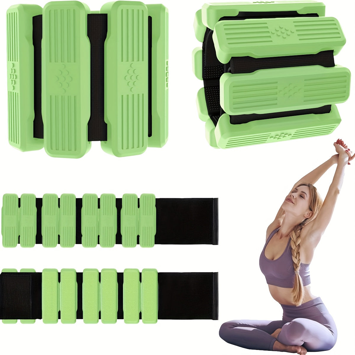 TEMU 2pcs Pilates Wrist And Ankle Weights Suitable For Women Portable Wrist And Leg Weights (1 Pound Each) Adjustable Ankle Weights Suitable For