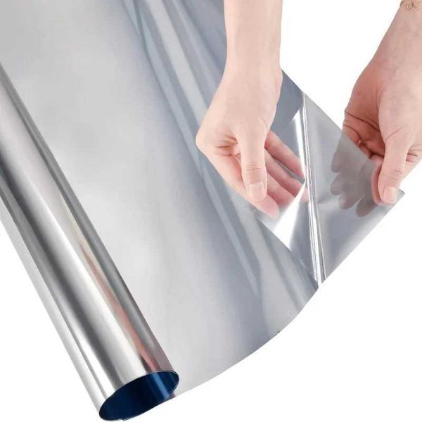 Window Privacy Film One Way Daytime Privacy Static Cling Sun Blocking Anti UV Reflective Mirror Window Tint for Home and Office Y240810