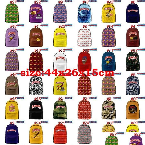 Backpac Backpack Book Bag Honey Bourbon Black Nectomper Backwood Print Bags Laptop Shoder Schoo Tsetamb Drop Delivery Ba Dhbnk