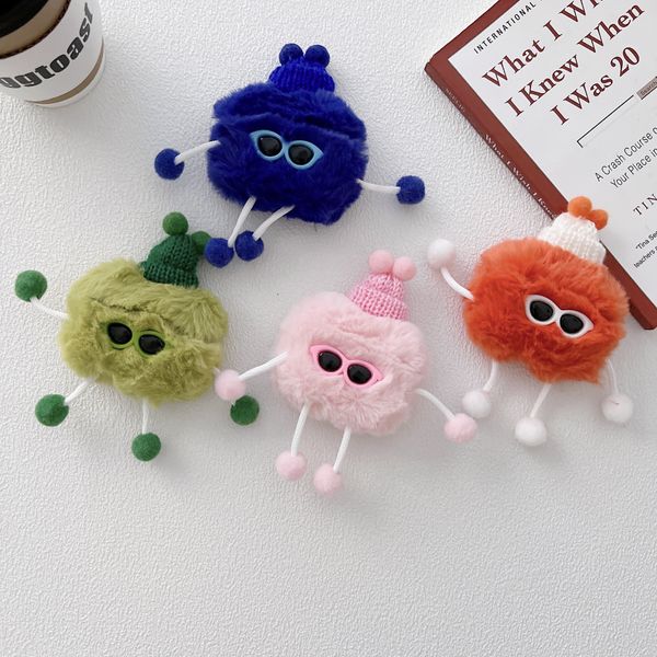 ddmygifts Plush Monster Suitable Pro Protective Cartoon Wireless Bluetooth Earphones 2 3rd Generation Soft Case A