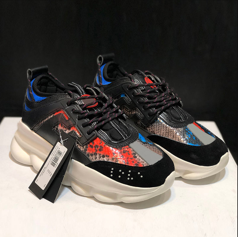 Italy Designer Casual Shoes Reflective Height Reaction Sneakers Multi-color Suede Rubber Plaid Triple Black White Spotted Men Women Chaussures Sport