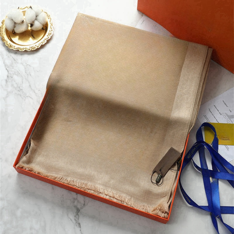 Designer Scarf luxury silk L letters brand women&#039;s fashion scarves design headband classic scarf high quality silk material size 70x180cm Scarf