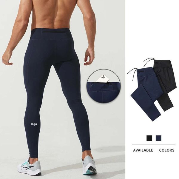 LULUSLEMON Pant Yoga Align High Elastic Sports Tights for Men Back Waist Pocket Quick-drying Compression Outdoor Running Training Fiess