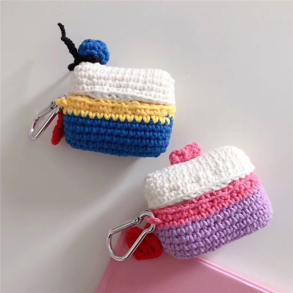 ddmygifts Japanese and Korean cartoon knitted duck Pro Bluetooth wireless 1-2-3 generation headphone case suitable for use A