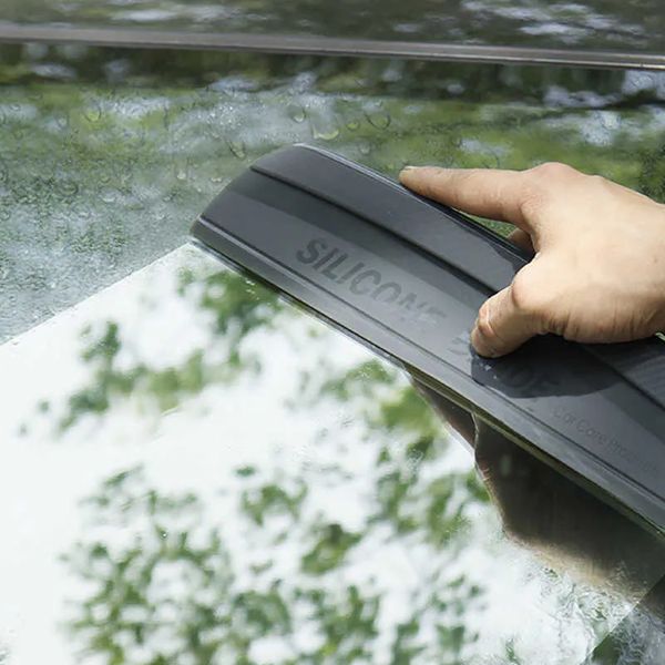 New Non-Scratch Soft Silicone Handy Squeegee Car wrap tools Water Window Wiper Drying Blade Clean Scraping Film Scraper Accessories wholesal