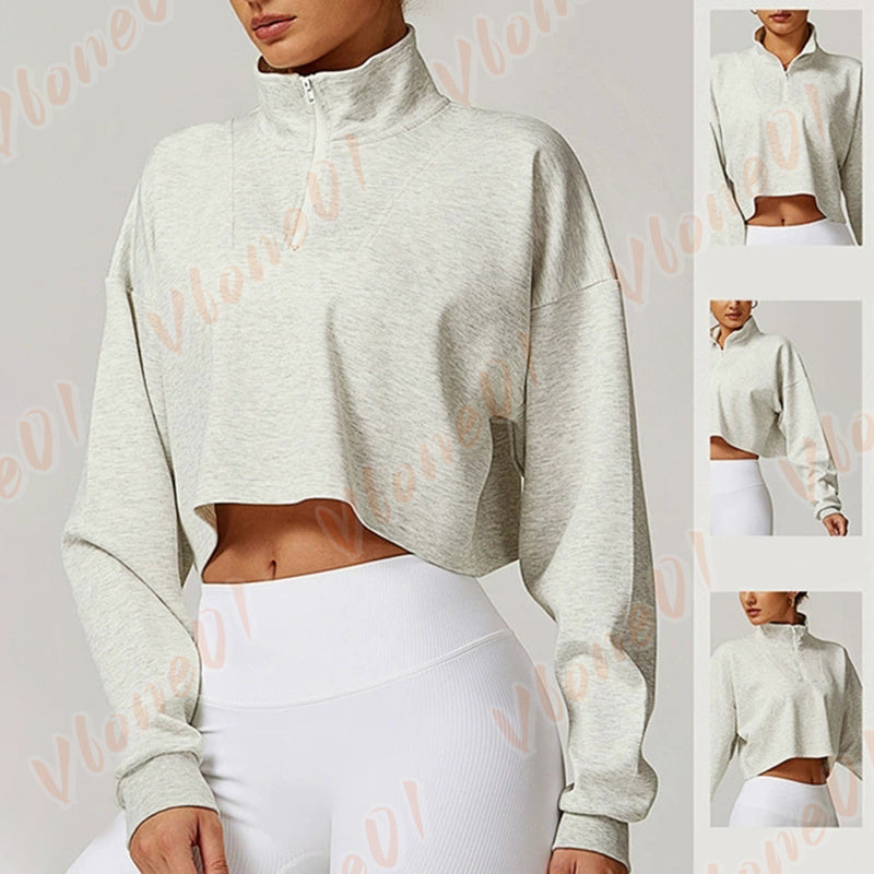 Autumn Winter New Yoga Hoodie Womens Outdoor Loose Casual Sweatshirt Running Cycling Hoodies Womens Outerwear for Sports And Fitness