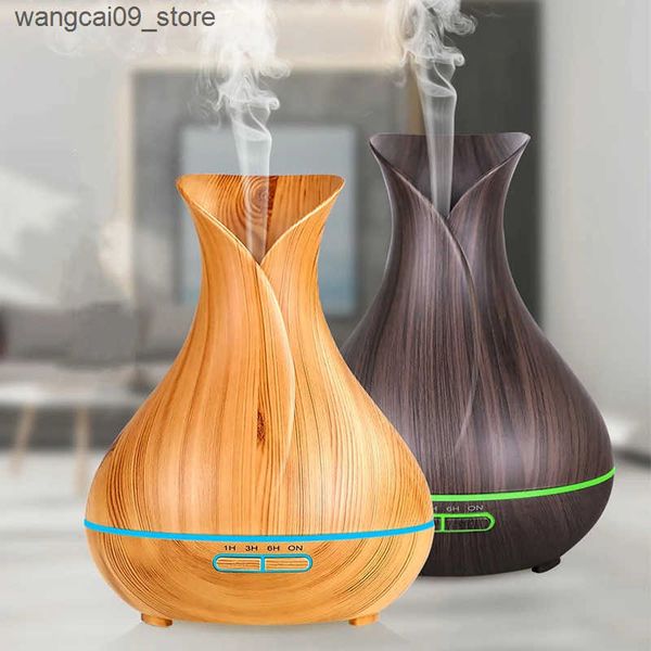 Humidifiers Creative Vase Shape Aroma Diffuser Aromatherapy Machine Essential Oil Diffuser Household Humidifier Ultrasonic Humidifier J24111