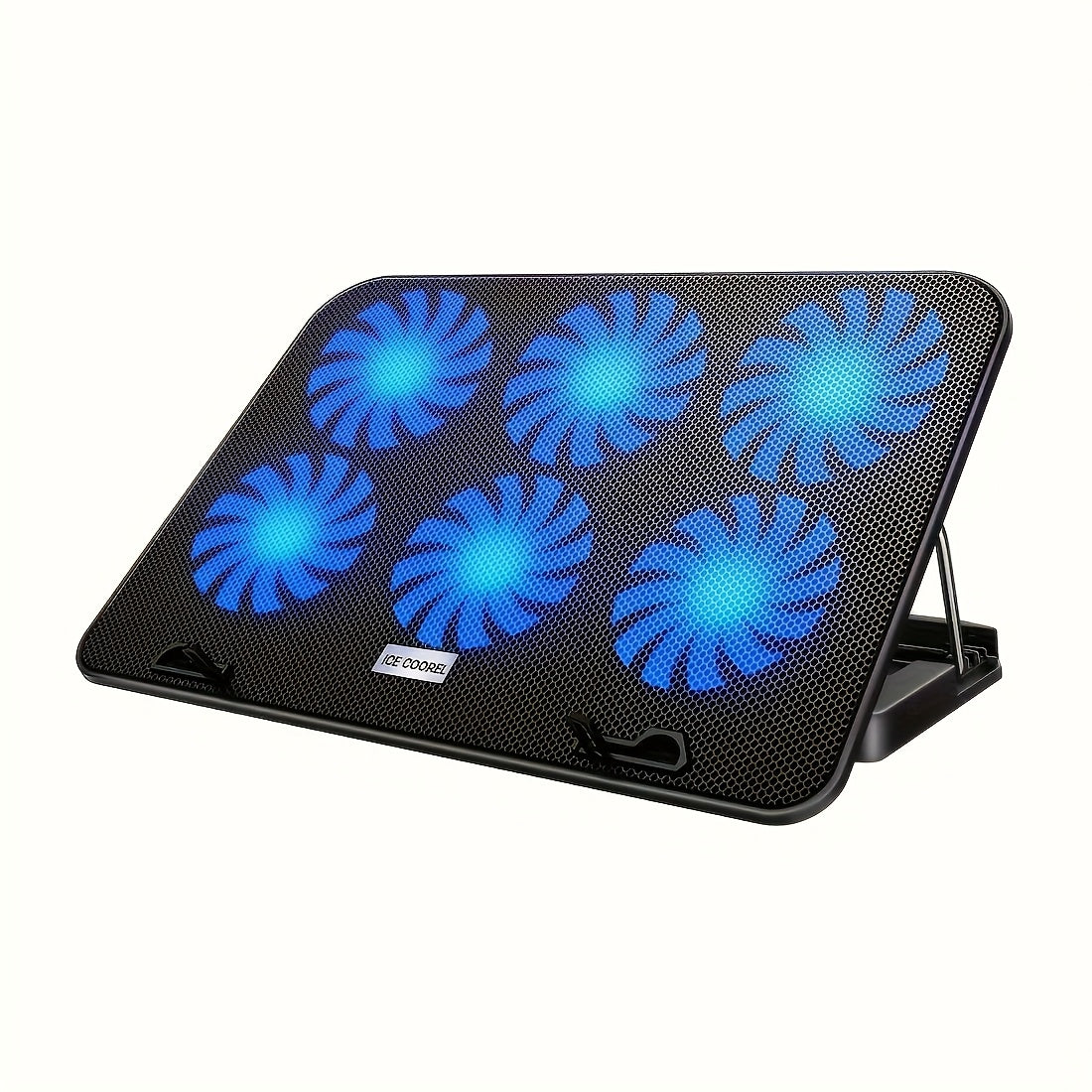 TEMU Essential For Season 1pc Ice Coorel Laptop Heat Sink 6-core Exhaust Fan Laptop Stand Silent Computer Heat Sink Stand