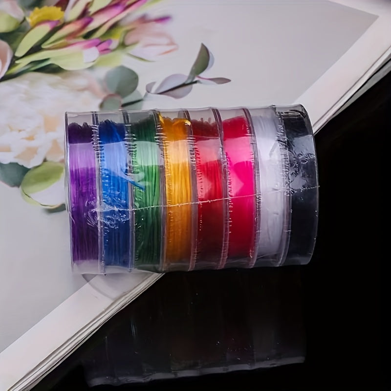 TEMU 10pcs Assorted Color Nylon Macrame Rope Set - Non-stretch, Perfect For Diy Bracelets, Necklaces, Anklets - Vibrant Handmade Cord & Thread, Ideal