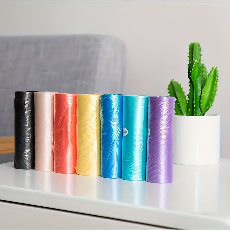 TEMU [customer's ] 5 Rolls Of Disposable Garbage Bags - The For Home, Kitchen, Office And Restaurant Cleaning! Halloween Gifts, Christmas Gifts