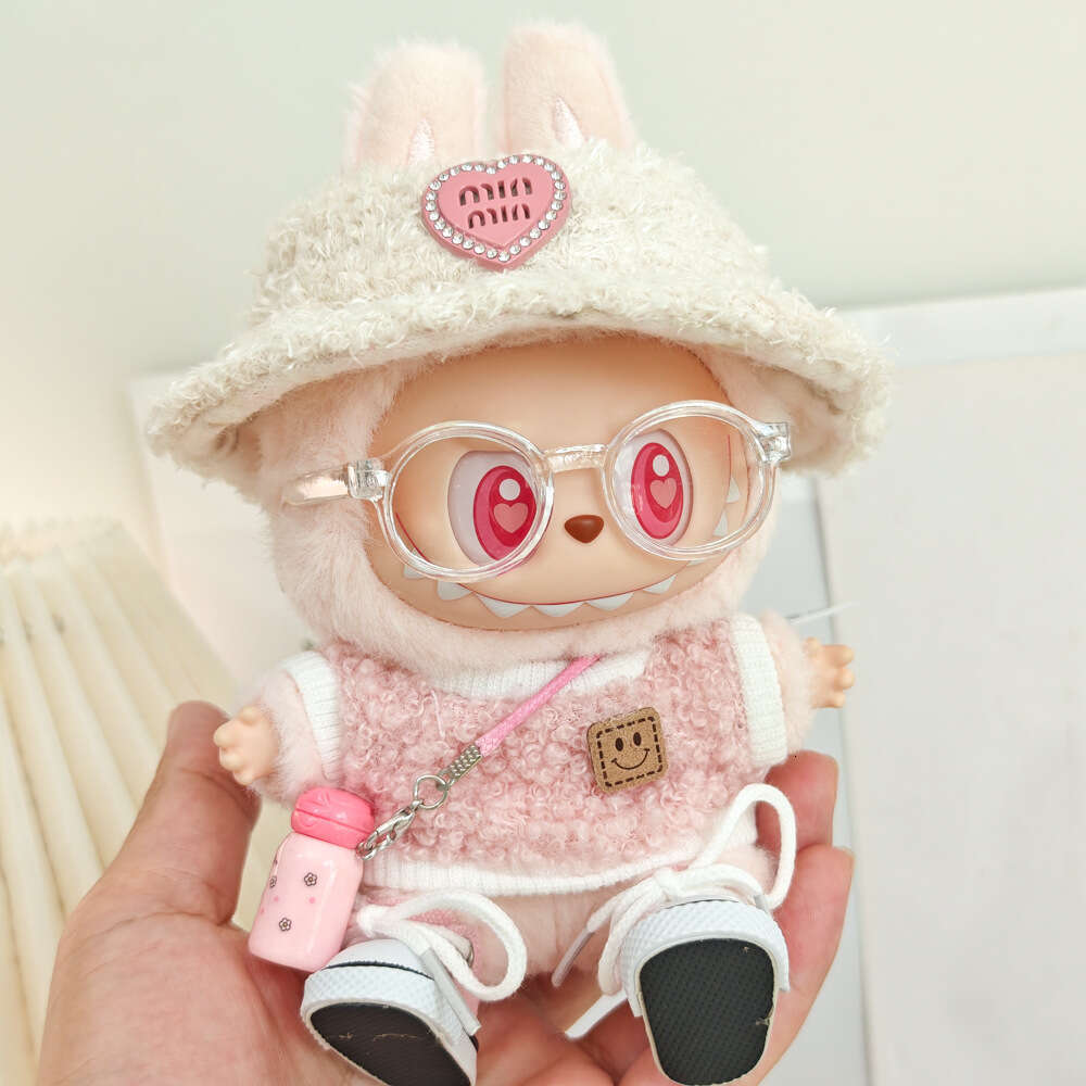 First and Second Generation Labubu Doll Clothes Vinyl Blind Box Accessories Cute Plush Hat Outfit Set
