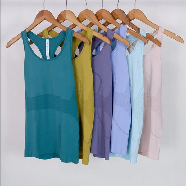 Hot wiftlys Tech Seamless Workout Tank Tops Women Yoga Racerback Tank Top Athletic Fitness Running Training Gym Shirts Slim Fit Hip Length V