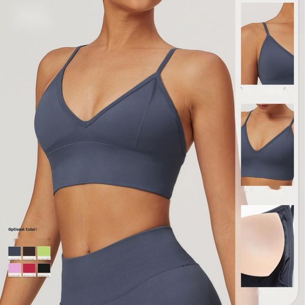 Women&#039;s Seamless Camisole Beautiful Back Yoga Bra High-end Feel Sports Quick Drying Top Fitness Yoga Suit