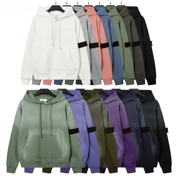 Mens com capuz clássico de pulôver clássico Casual Sports Seven-Color Hoodies Tamanho M-2xl