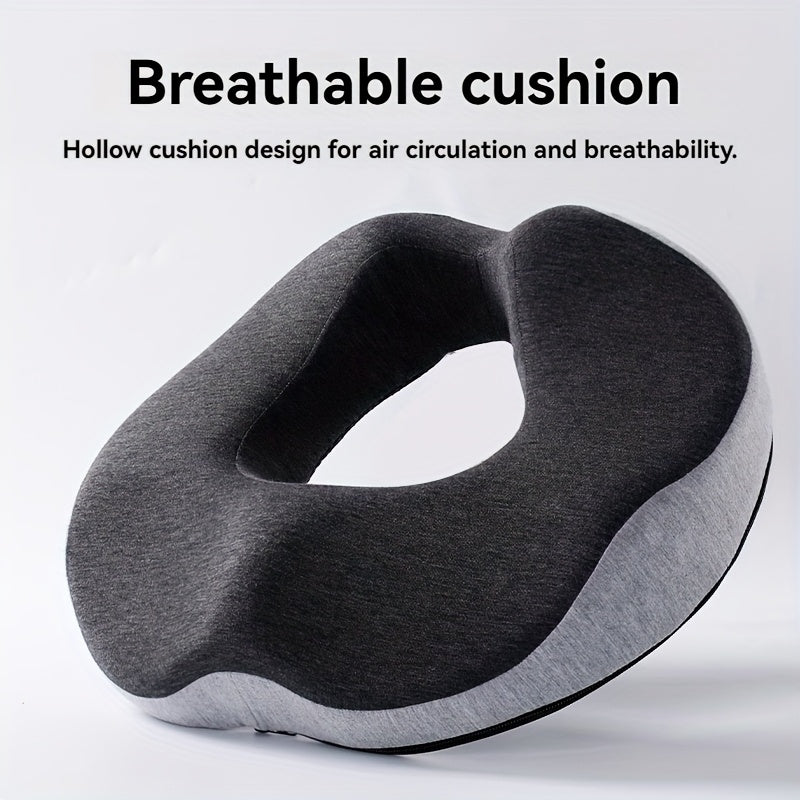 TEMU Pressure Seat Cushion, Suitable For Office-home Chairs, Cars, Wheelchairs For Long Sitting Relaxing The Ultra-dense Memory Foam-light Gray,